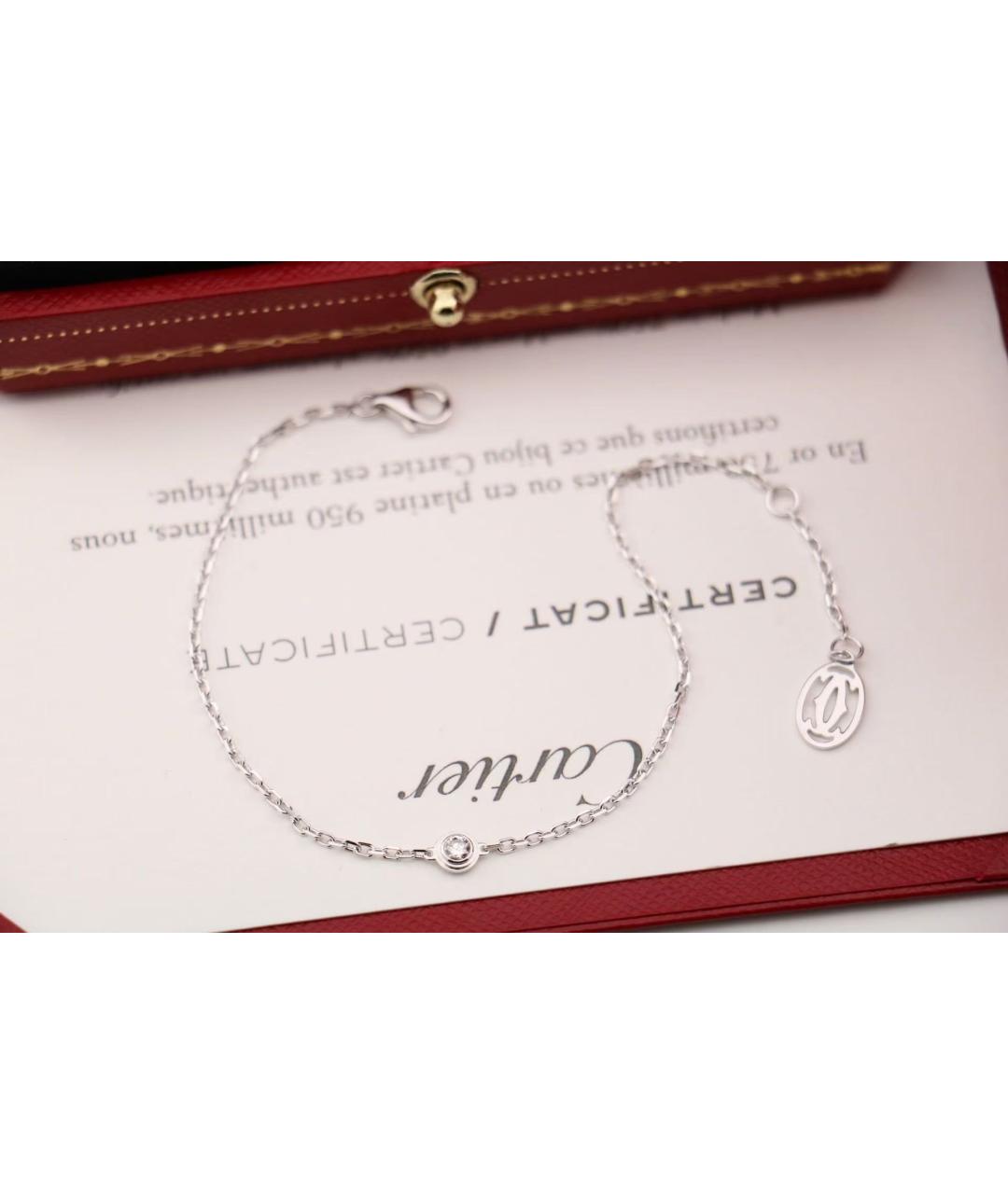 CARTIER Серебрянный браслет из белого золота, фото 6