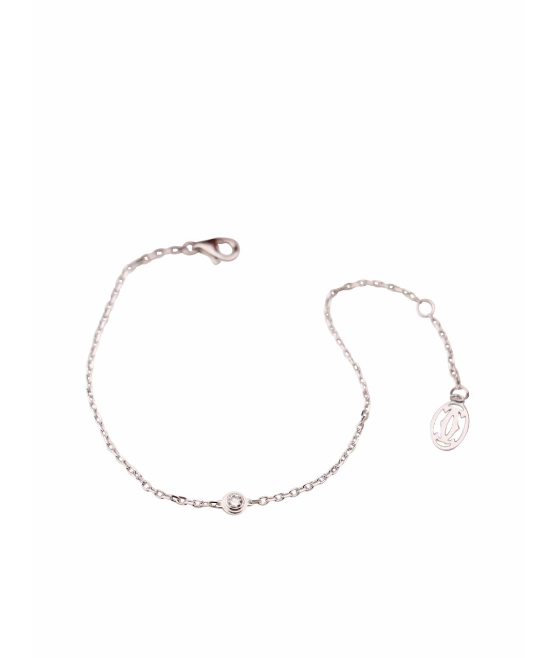 CARTIER Серебрянный браслет из белого золота, фото 1