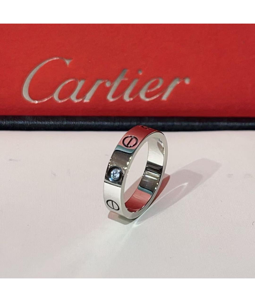 CARTIER Серебряное кольцо из белого золота, фото 4