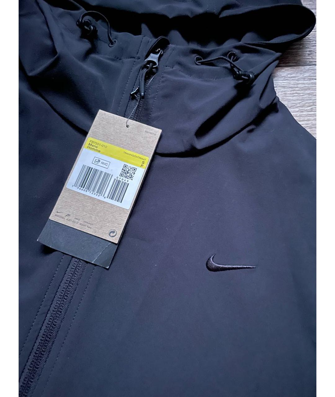 NIKE Черная полиэстеровая куртка, фото 2