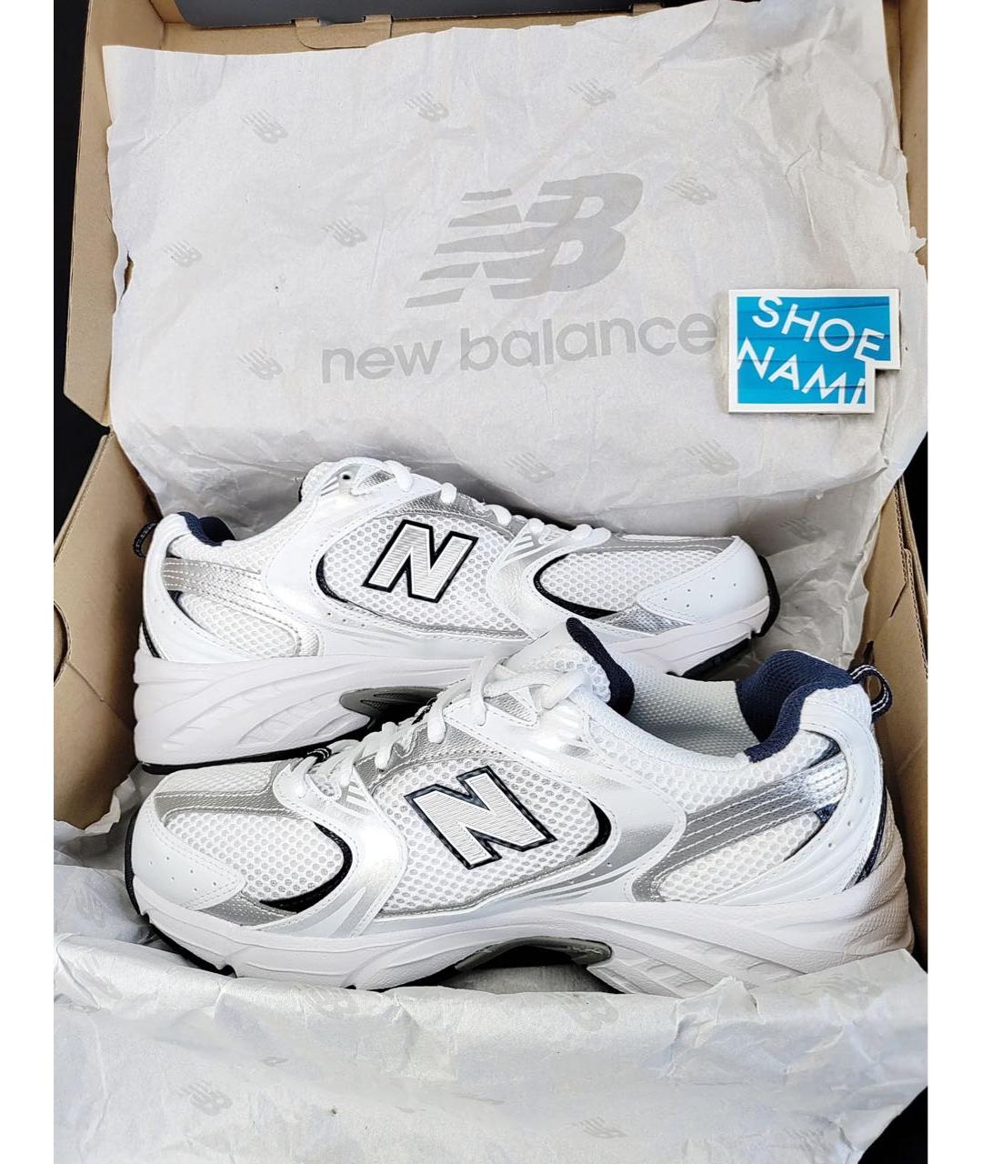 NEW BALANCE Белые текстильные кроссовки, фото 2