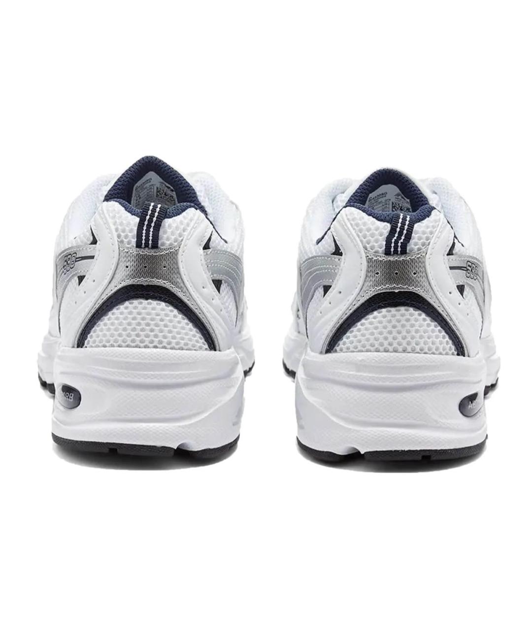 NEW BALANCE Белые текстильные кроссовки, фото 3