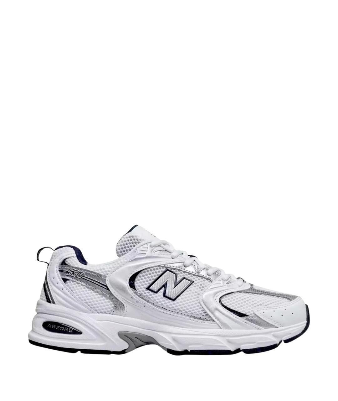 NEW BALANCE Белые текстильные кроссовки, фото 1