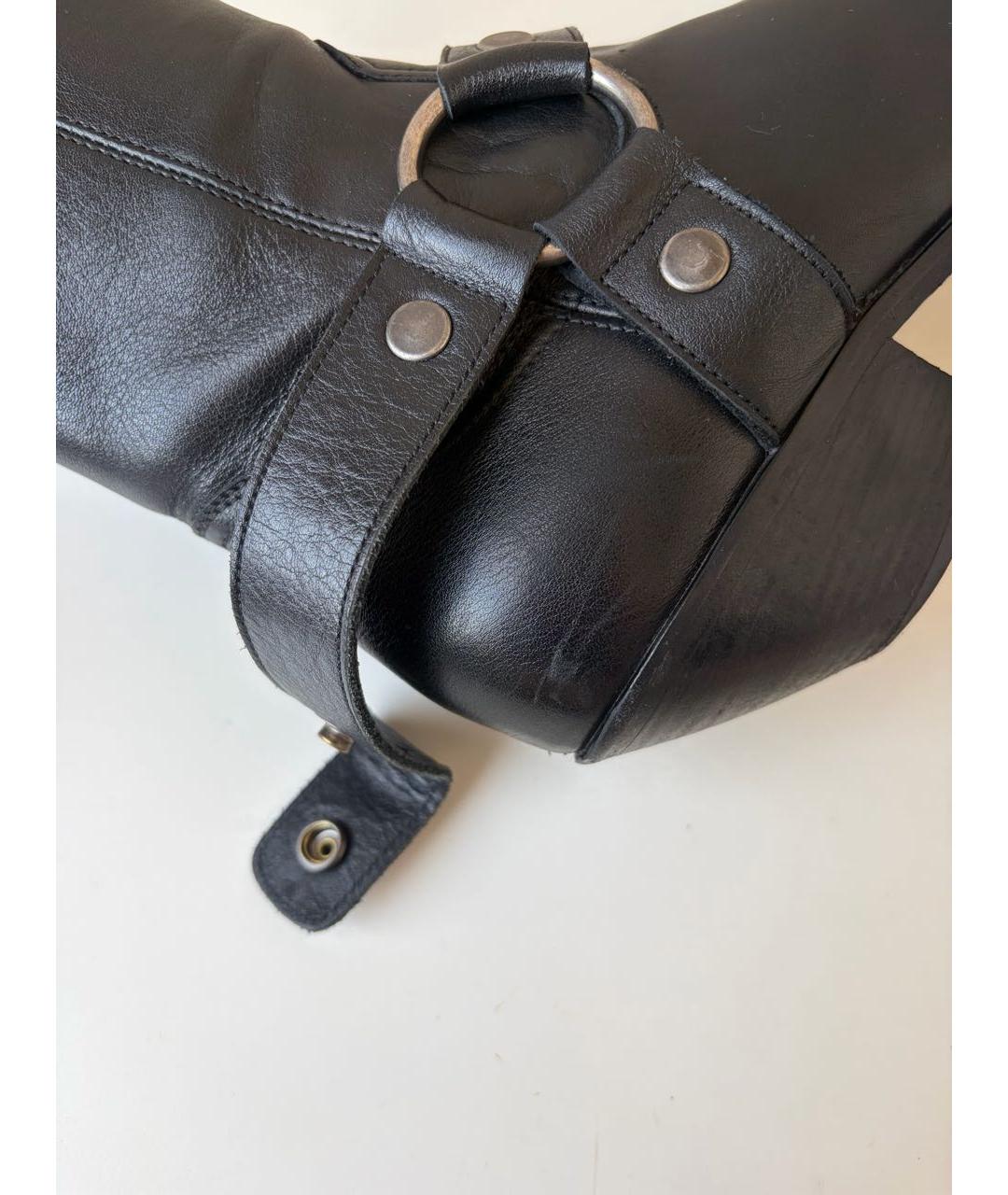 SAINT LAURENT Черные кожаные ботильоны, фото 7