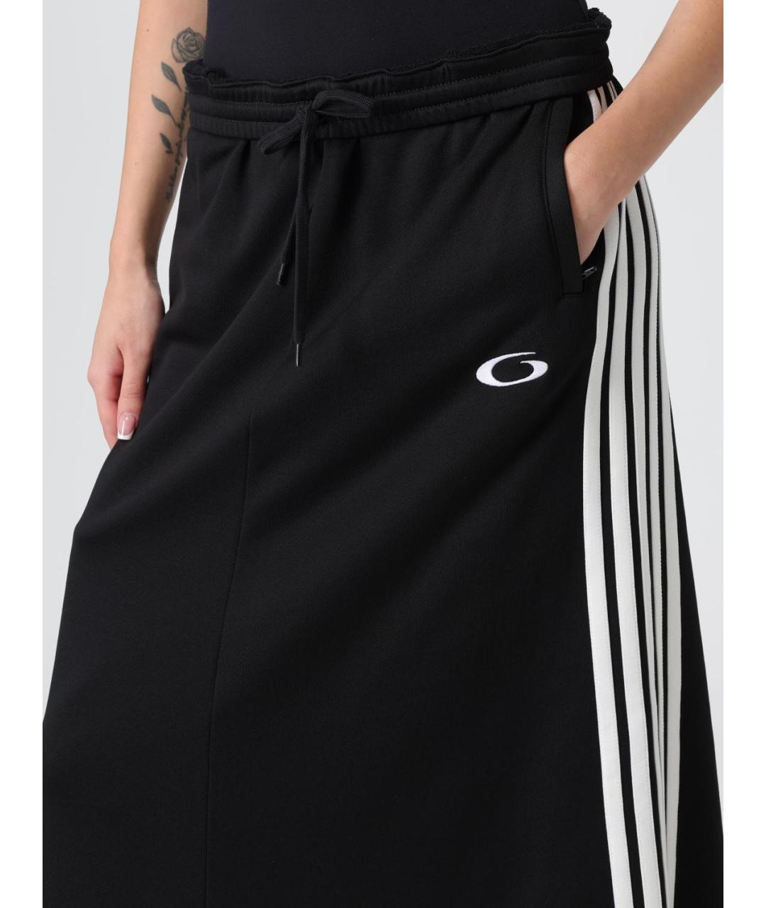 BALENCIAGA Черная полиамидовая юбка макси, фото 4