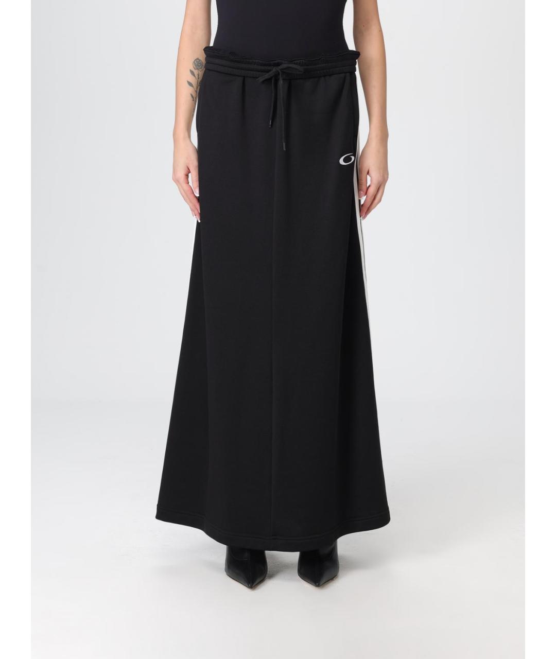 BALENCIAGA Черная полиамидовая юбка макси, фото 5