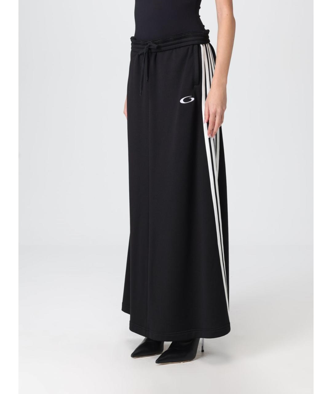 BALENCIAGA Черная полиамидовая юбка макси, фото 3