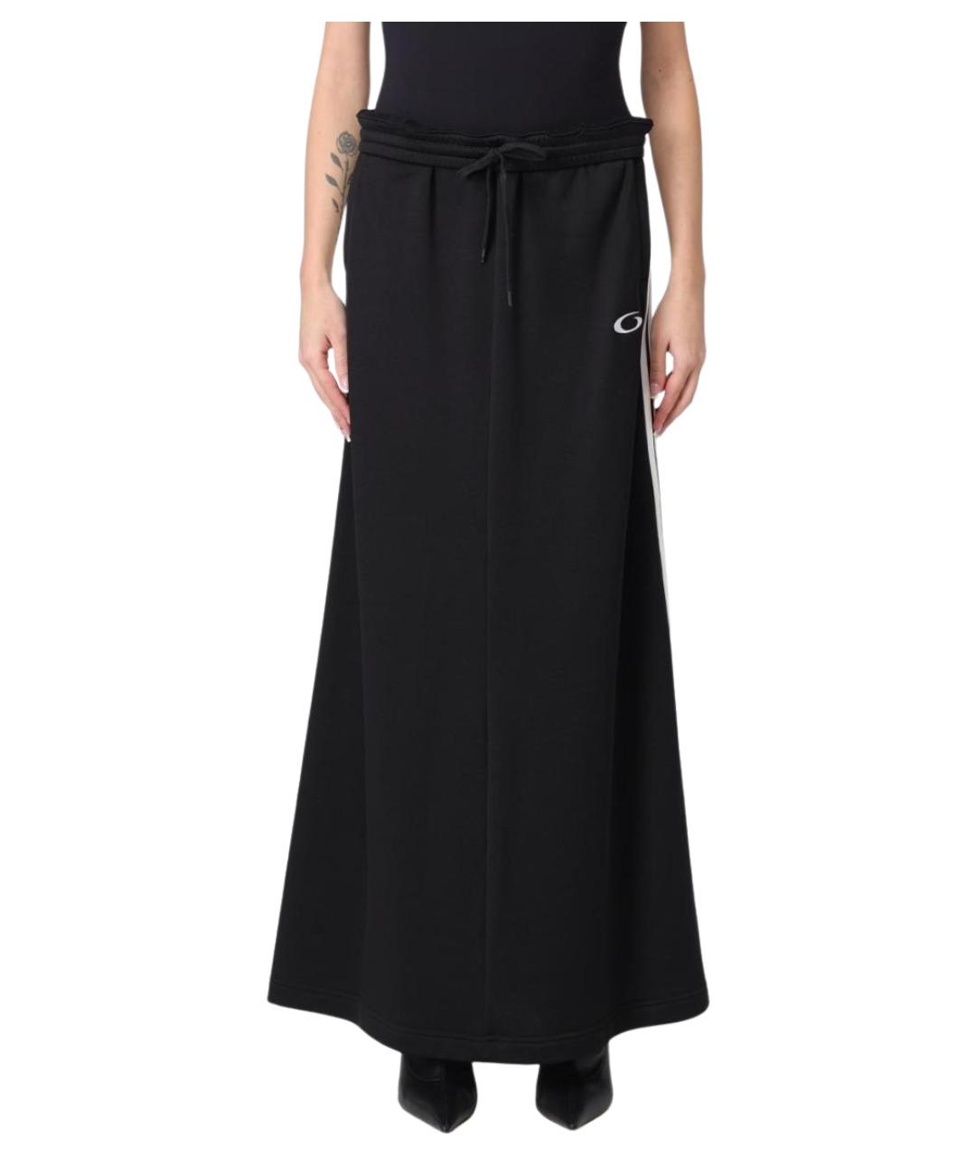 BALENCIAGA Черная полиамидовая юбка макси, фото 1