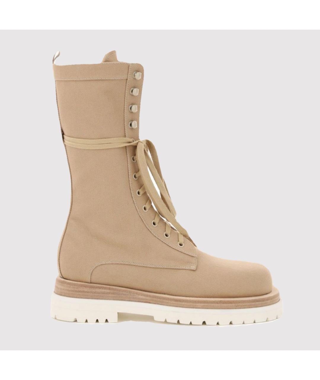 MAGDA BUTRYM Бежевые текстильные ботинки, фото 4