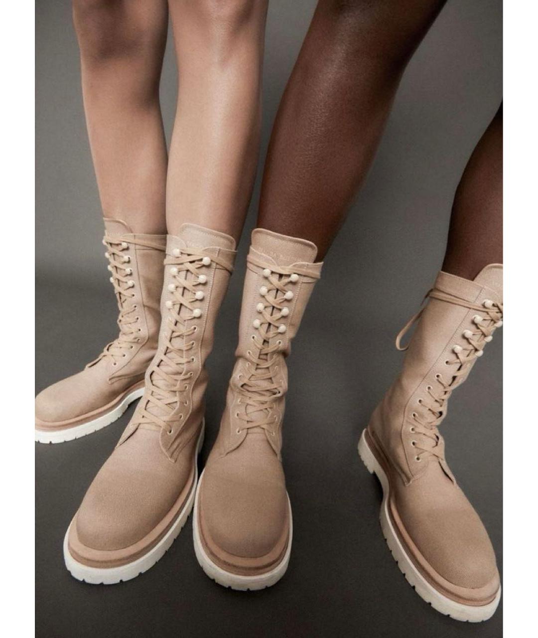 MAGDA BUTRYM Бежевые текстильные ботинки, фото 2