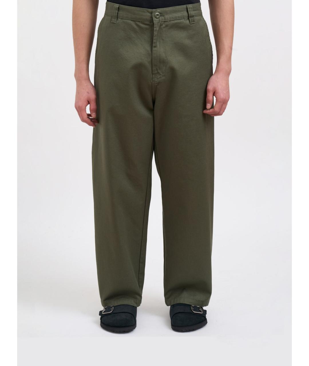 CARHARTT WIP Зеленые хлопковые повседневные брюки, фото 5