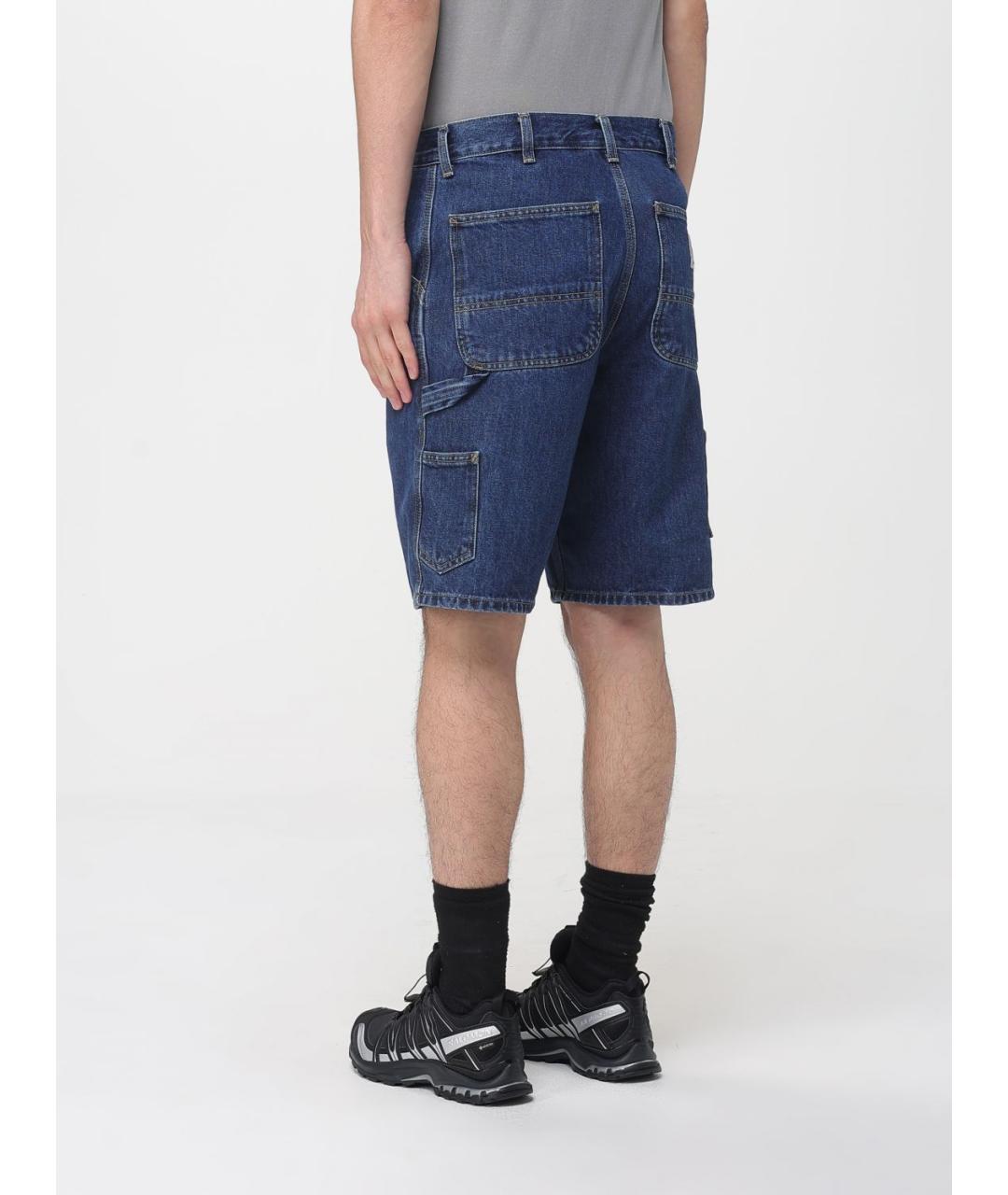 CARHARTT WIP Синие хлопковые шорты, фото 2