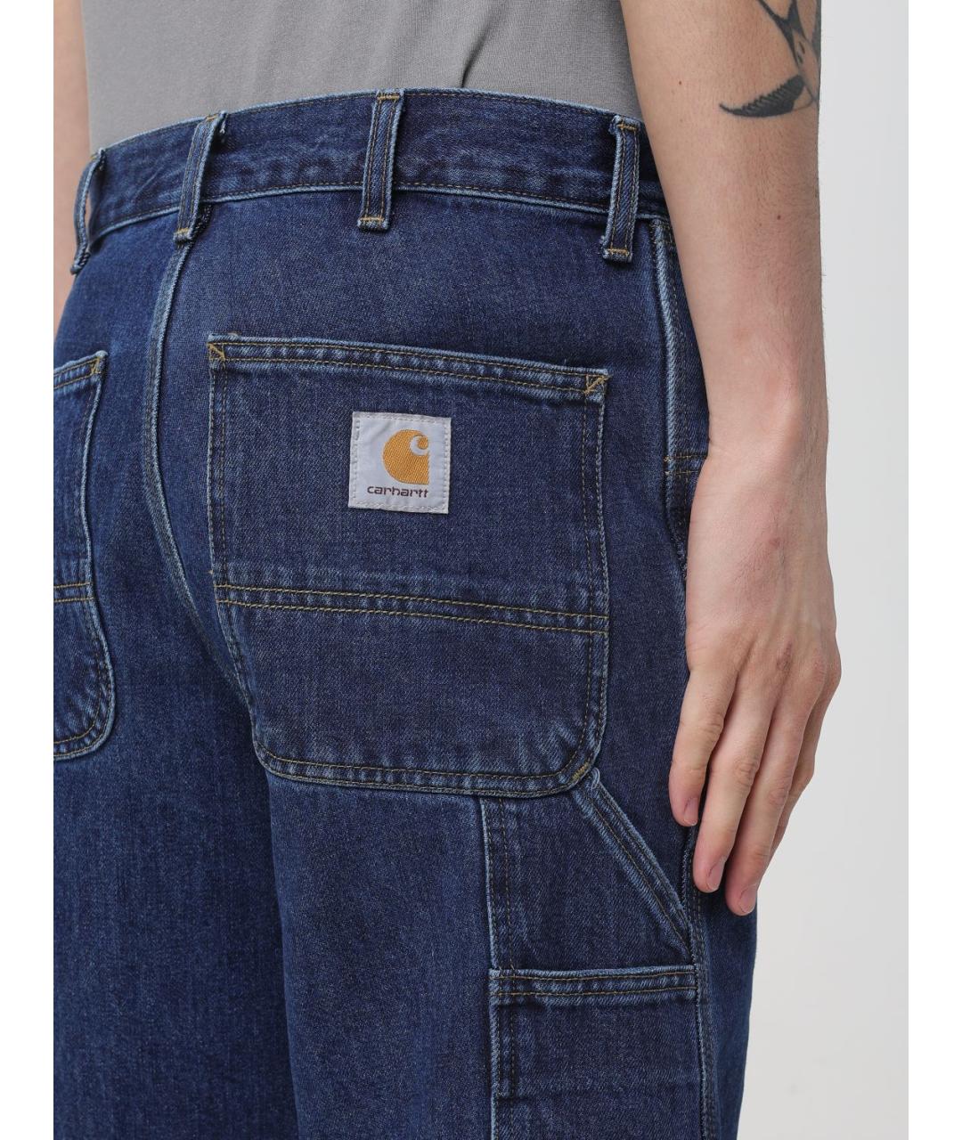 CARHARTT WIP Синие хлопковые шорты, фото 3