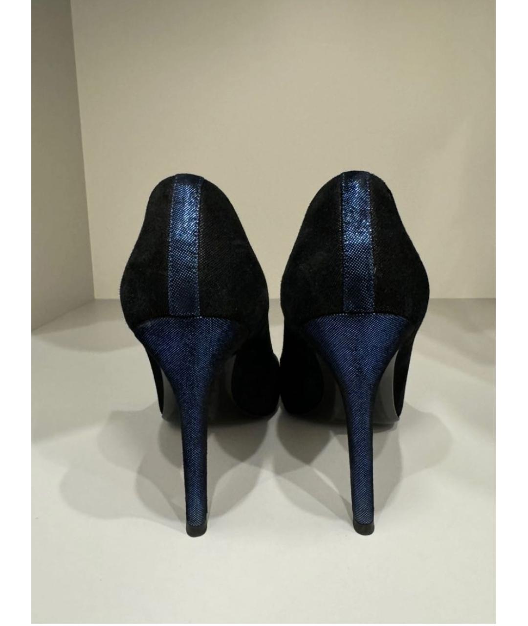 CHANEL Темно-синие туфли, фото 4