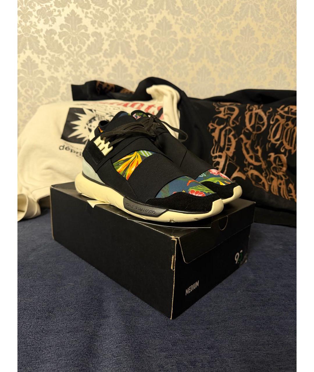 YOHJI YAMAMOTO Мульти текстильные высокие кроссовки / кеды, фото 3