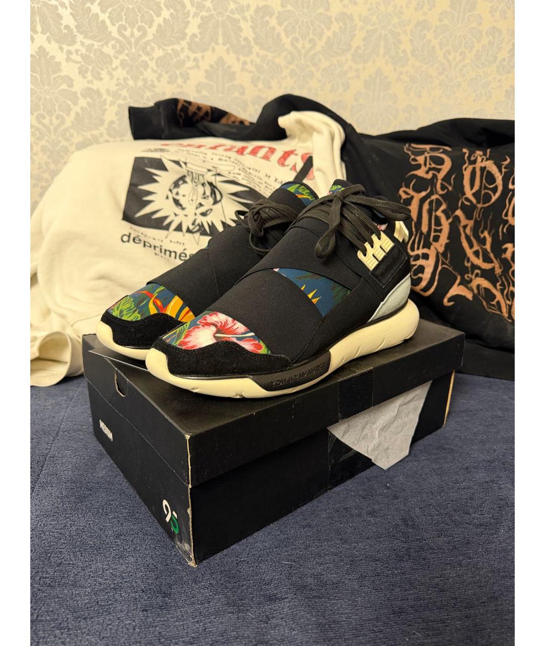 YOHJI YAMAMOTO Мульти текстильные высокие кроссовки / кеды, фото 5