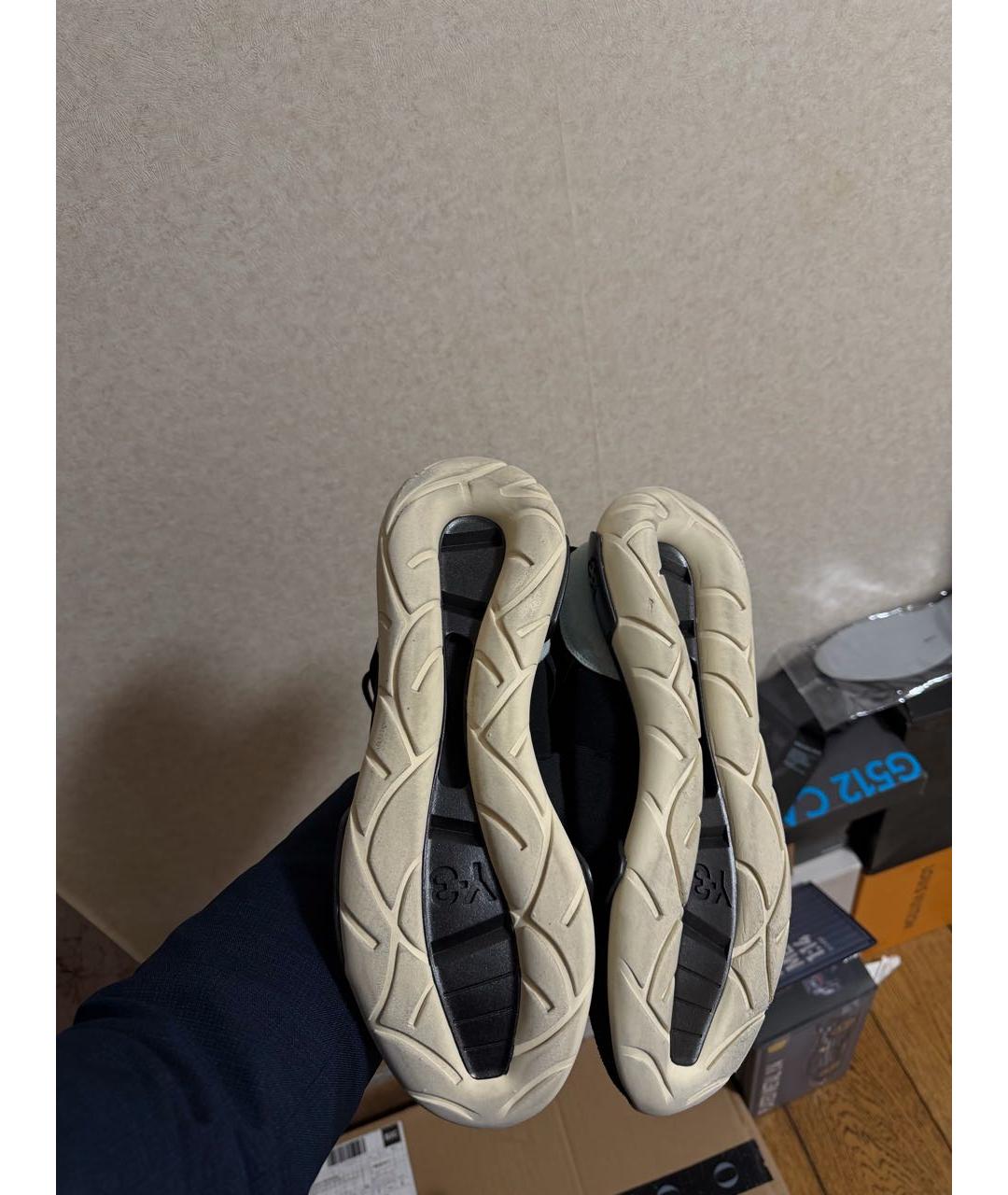 YOHJI YAMAMOTO Мульти текстильные высокие кроссовки / кеды, фото 6