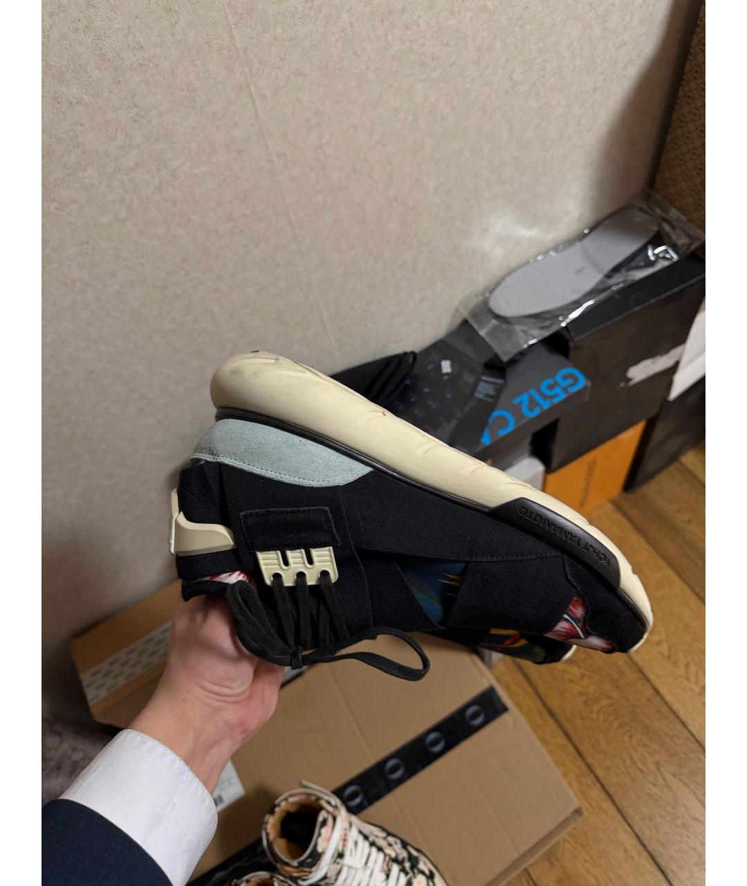 YOHJI YAMAMOTO Мульти текстильные высокие кроссовки / кеды, фото 4