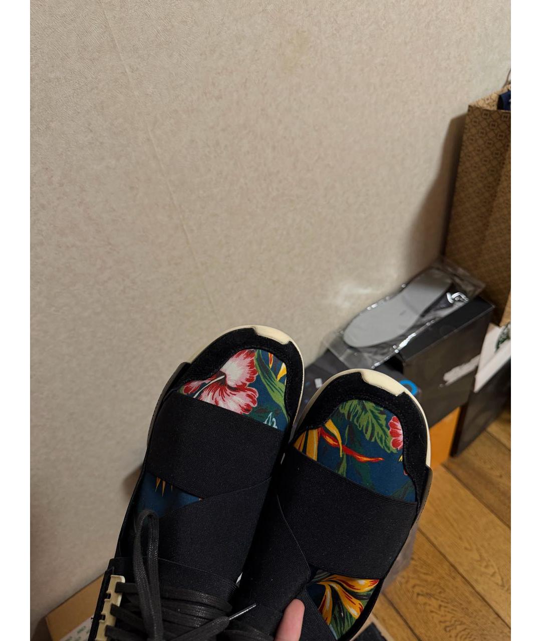 YOHJI YAMAMOTO Мульти текстильные высокие кроссовки / кеды, фото 8