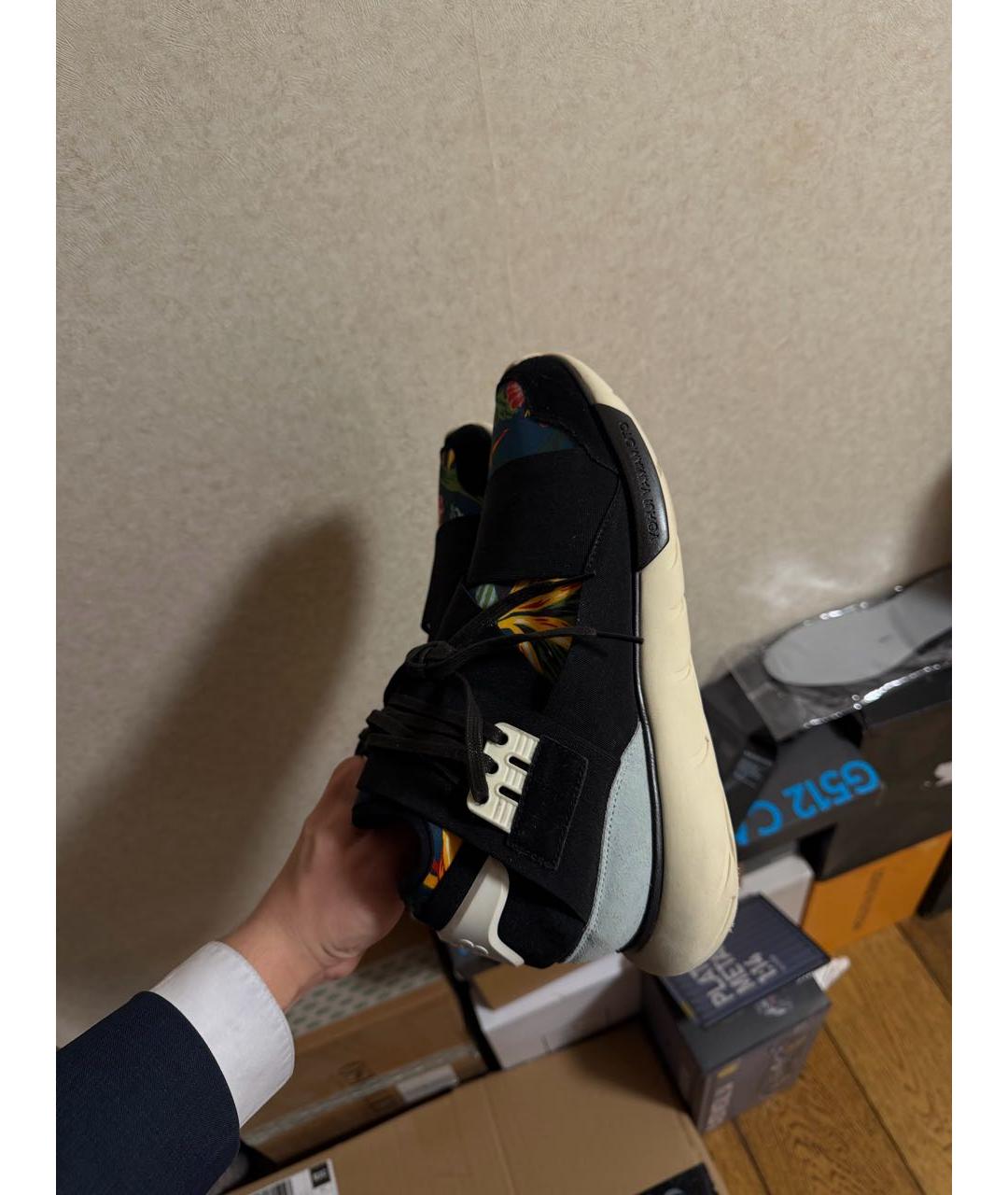 YOHJI YAMAMOTO Мульти текстильные высокие кроссовки / кеды, фото 9