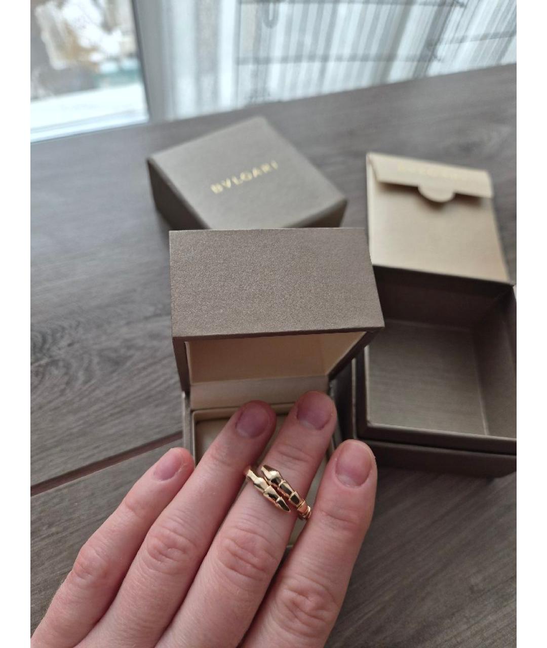 BVLGARI Розовое кольцо из розового золота, фото 3