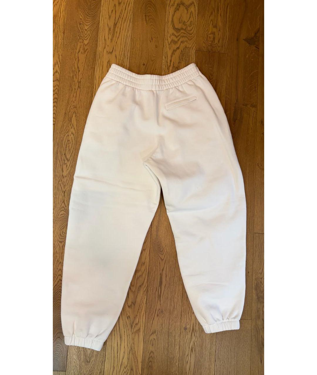 T BY ALEXANDER WANG Белые хлопковые спортивные брюки и шорты, фото 2