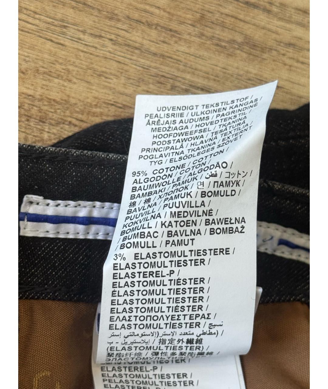 JACOB COHEN Антрацитовые хлопко-эластановые джинсы слим, фото 8