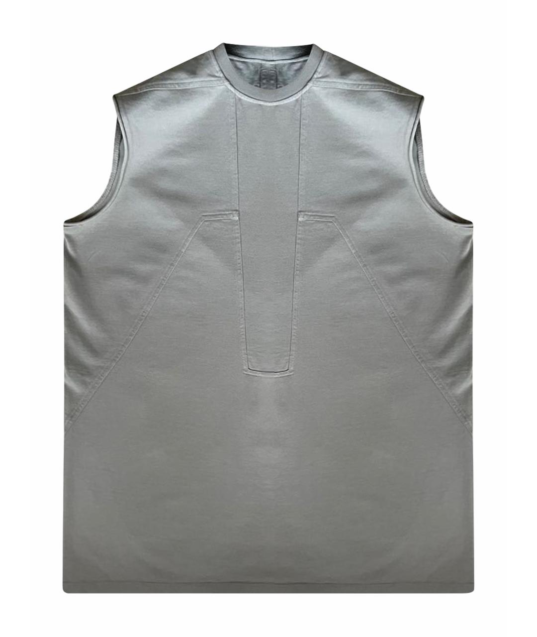 RICK OWENS Бежевая хлопковая майка, фото 1