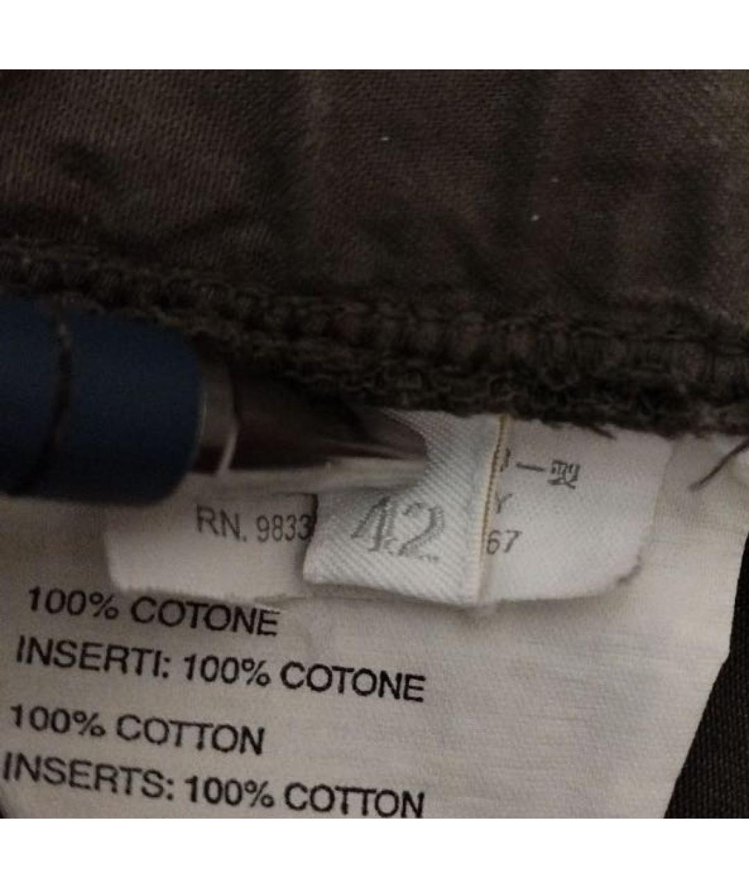 PRADA Хаки хлопковая юбка миди, фото 5