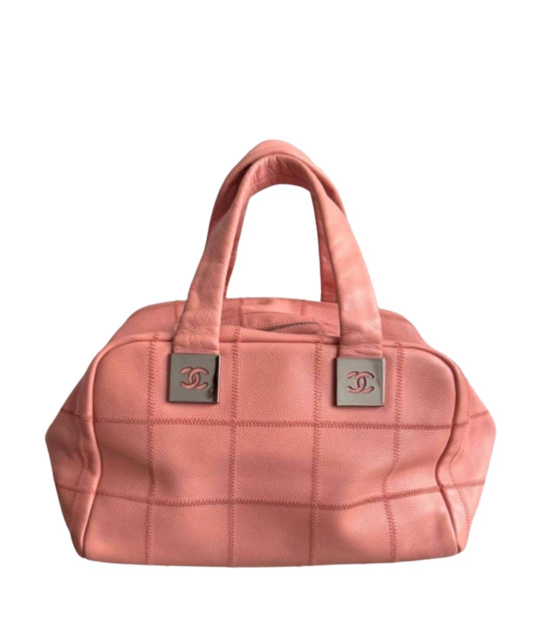 CHANEL Розовая кожаная сумка через плечо, фото 1