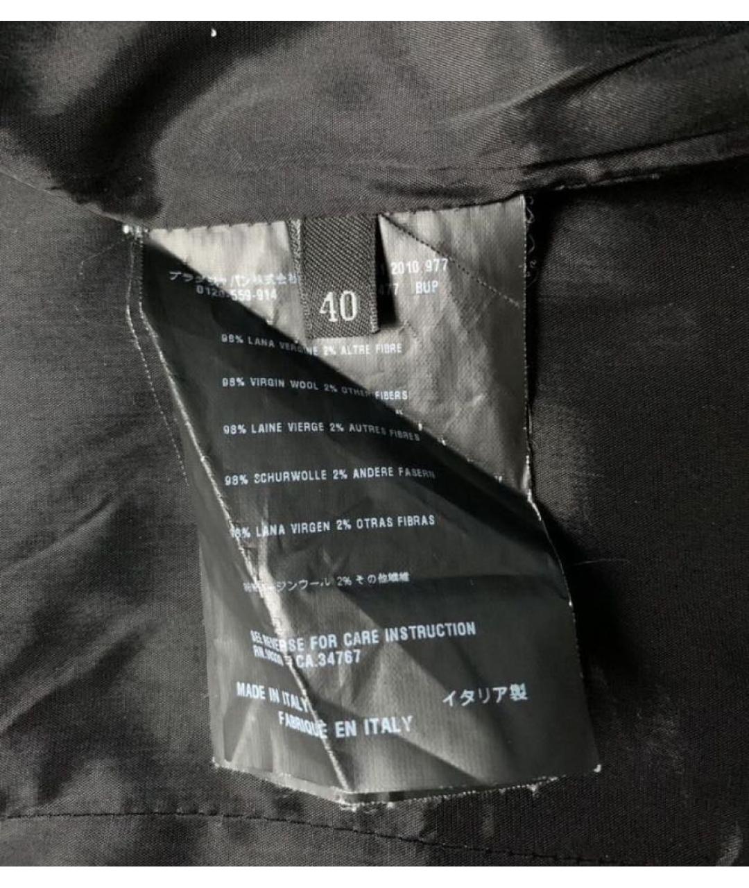 PRADA Черная шерстяная юбка миди, фото 6