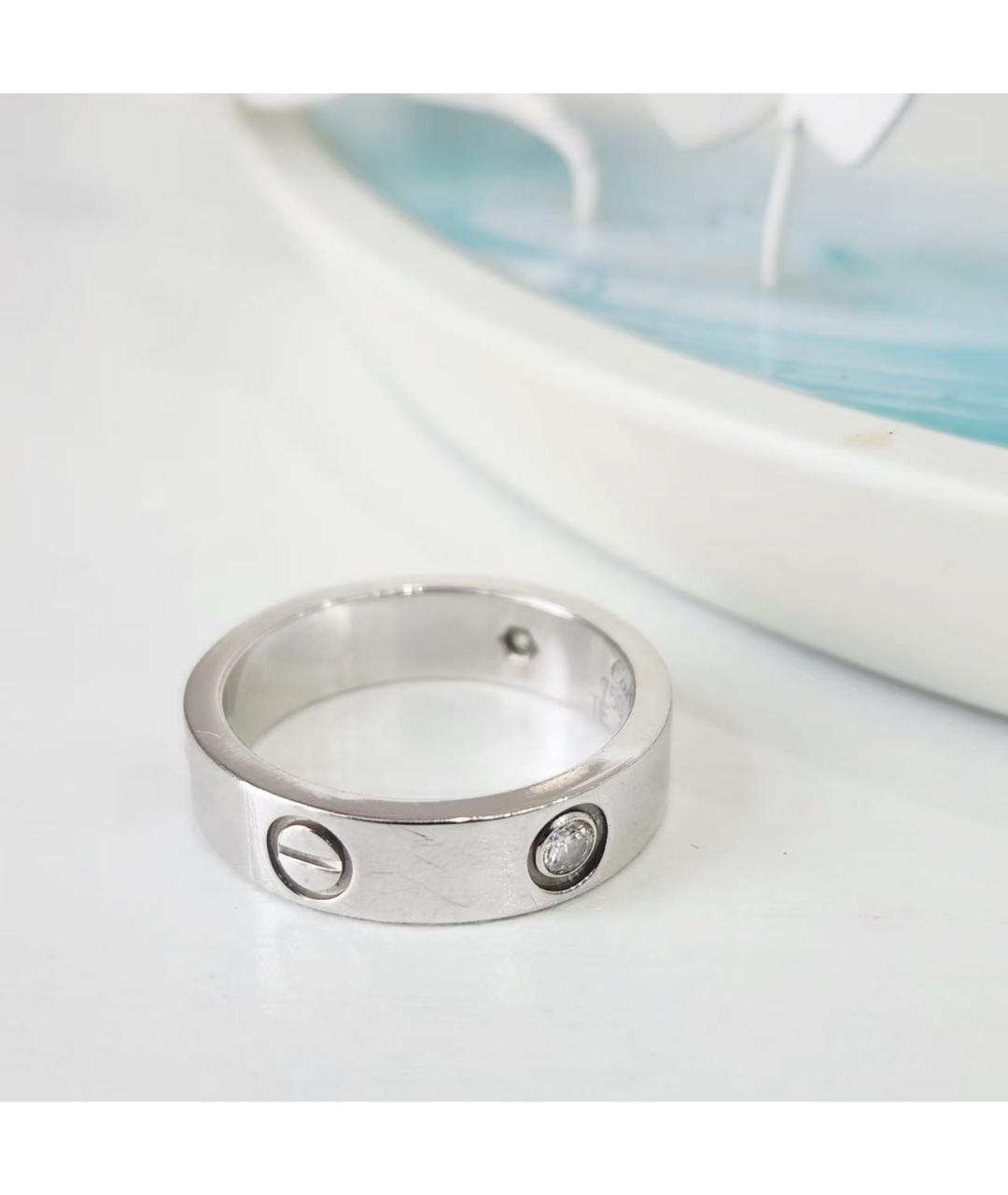 CARTIER Серебряное кольцо из белого золота, фото 4