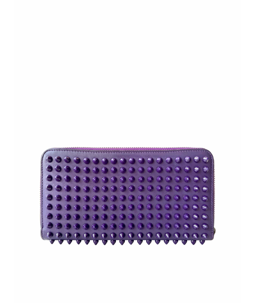 CHRISTIAN LOUBOUTIN Фиолетовый кожаный кошелек, фото 1