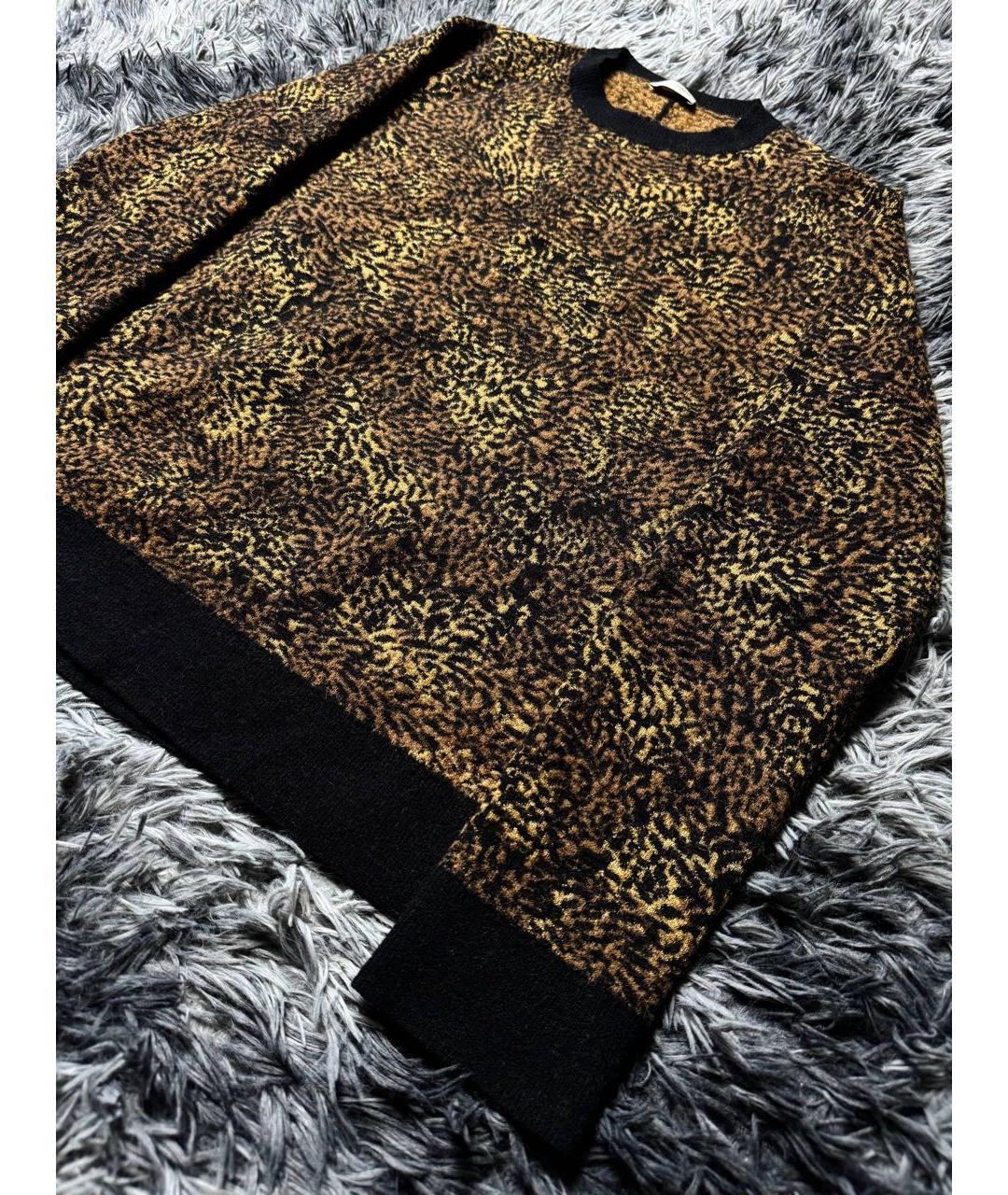 SAINT LAURENT Коричневый шерстяной джемпер / свитер, фото 8