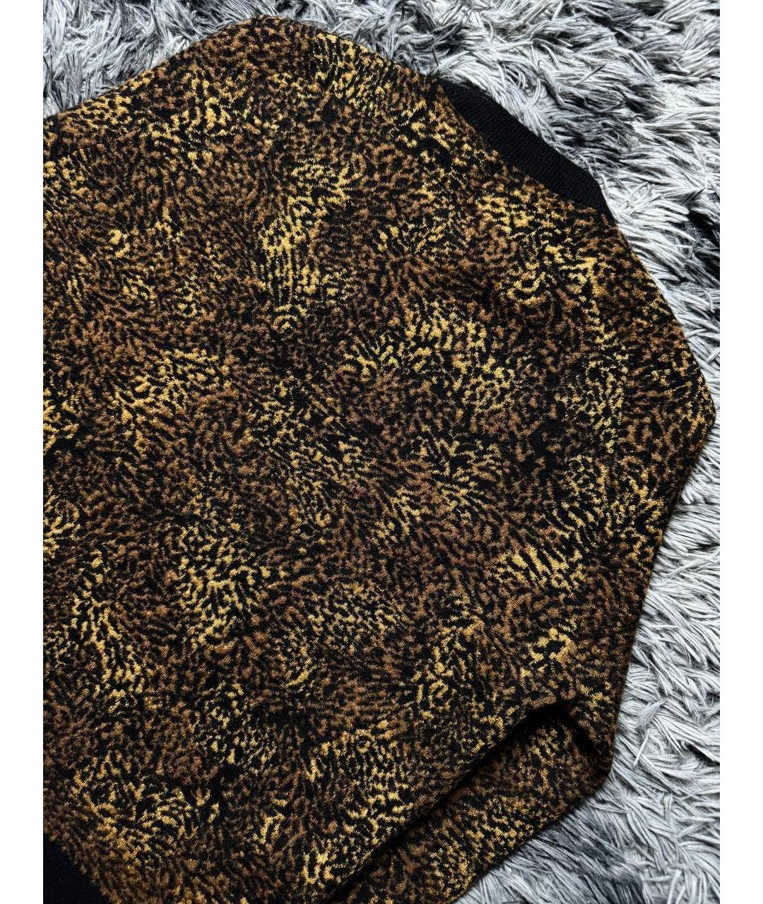 SAINT LAURENT Коричневый шерстяной джемпер / свитер, фото 3