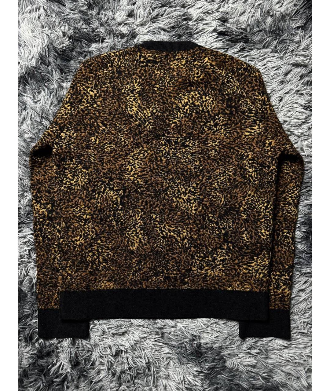 SAINT LAURENT Коричневый шерстяной джемпер / свитер, фото 2