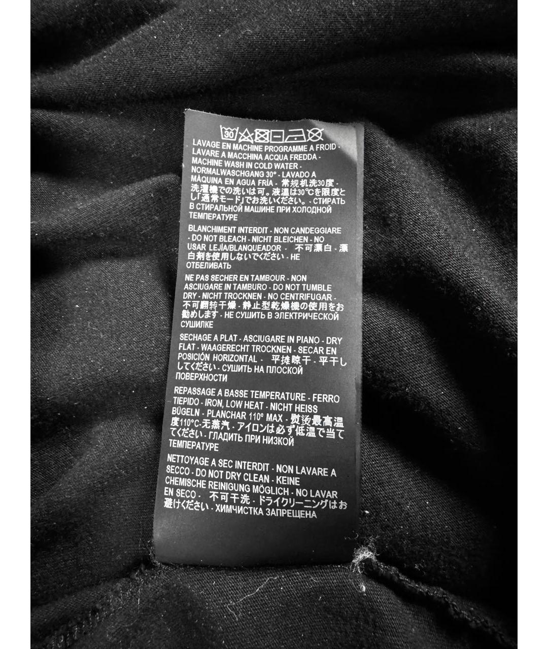 SAINT LAURENT Черная хлопковая футболка, фото 6