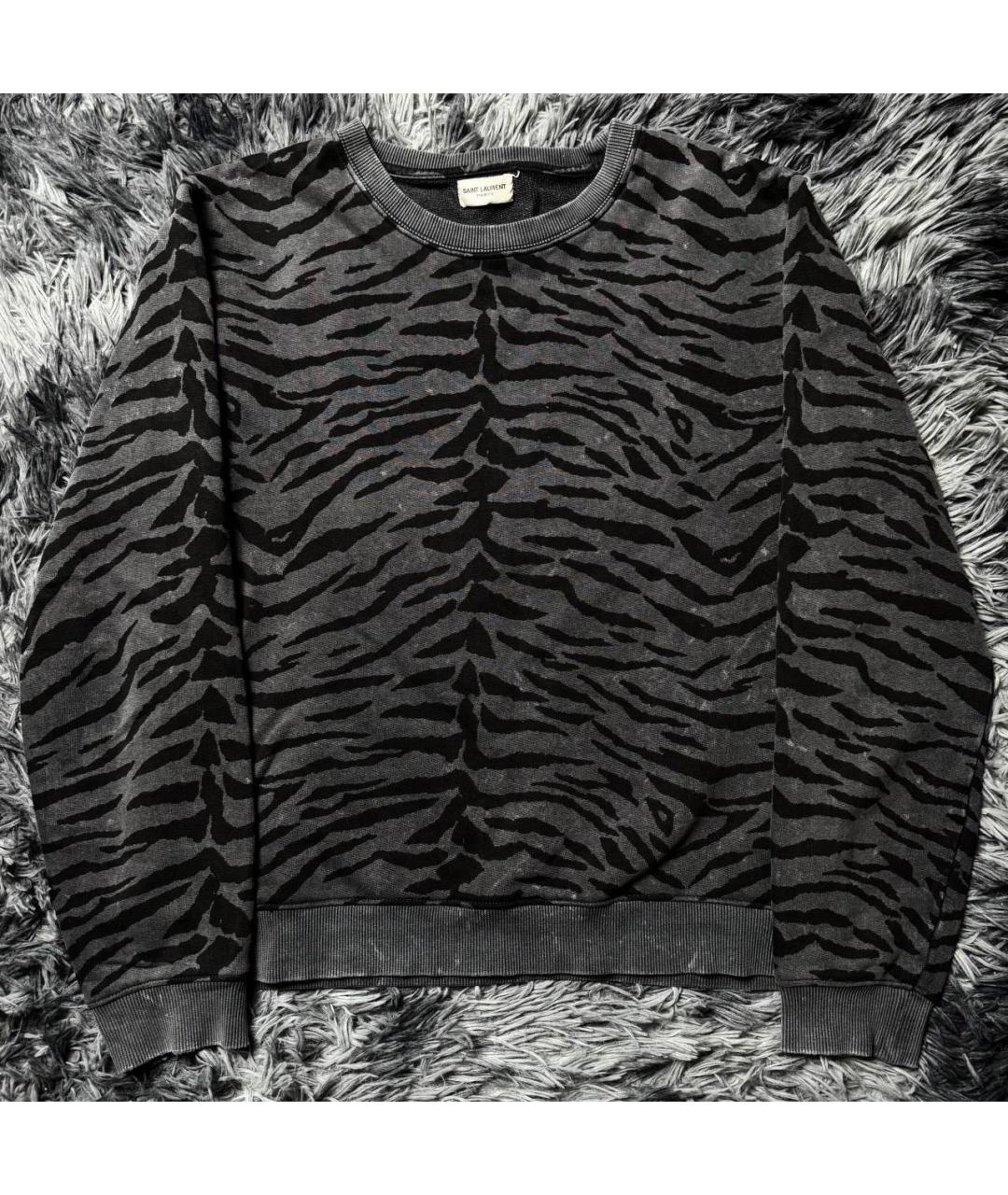 SAINT LAURENT Серый шерстяной джемпер / свитер, фото 8