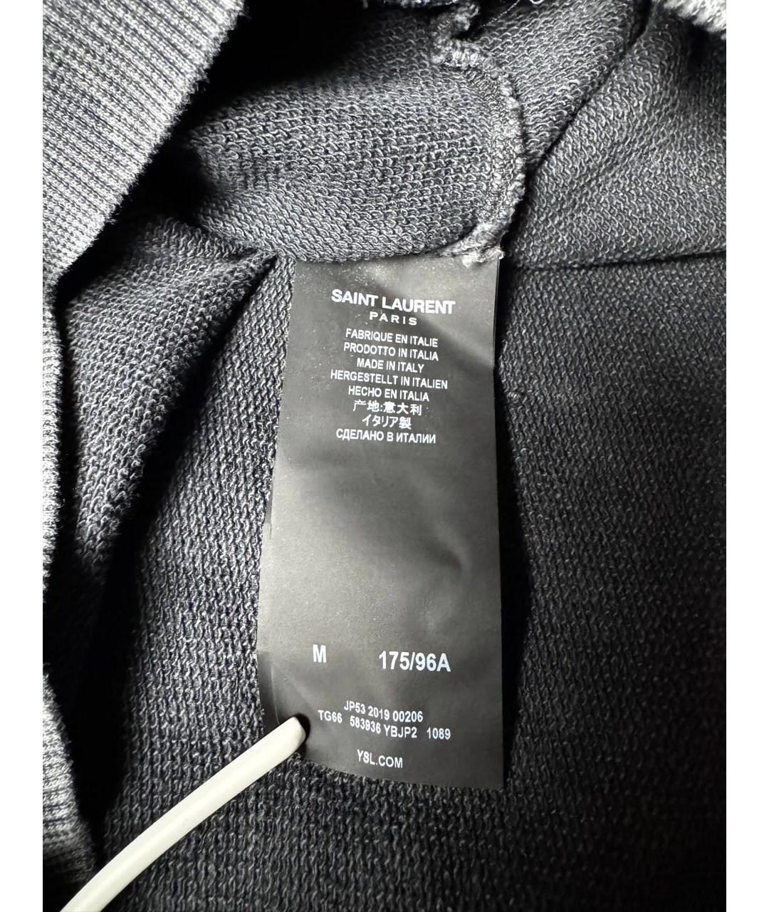SAINT LAURENT Серый шерстяной джемпер / свитер, фото 6