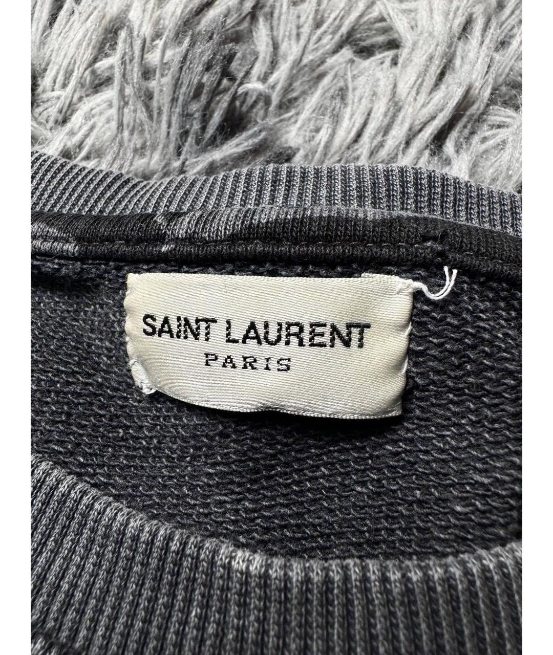 SAINT LAURENT Серый шерстяной джемпер / свитер, фото 5