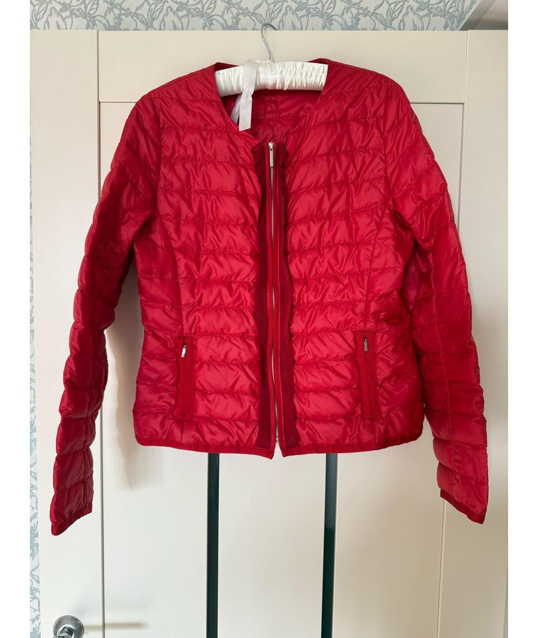 WEEKEND MAX MARA Красная полиэстеровая куртка, фото 8