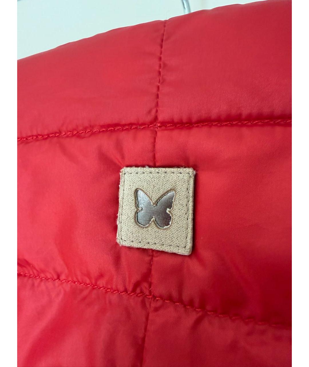 WEEKEND MAX MARA Красная полиэстеровая куртка, фото 3