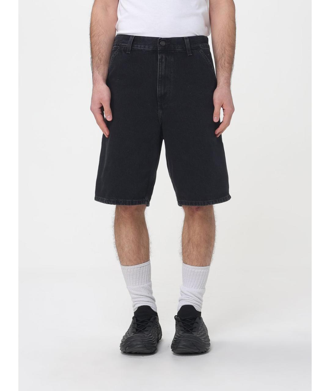 CARHARTT WIP Черные хлопковые шорты, фото 4
