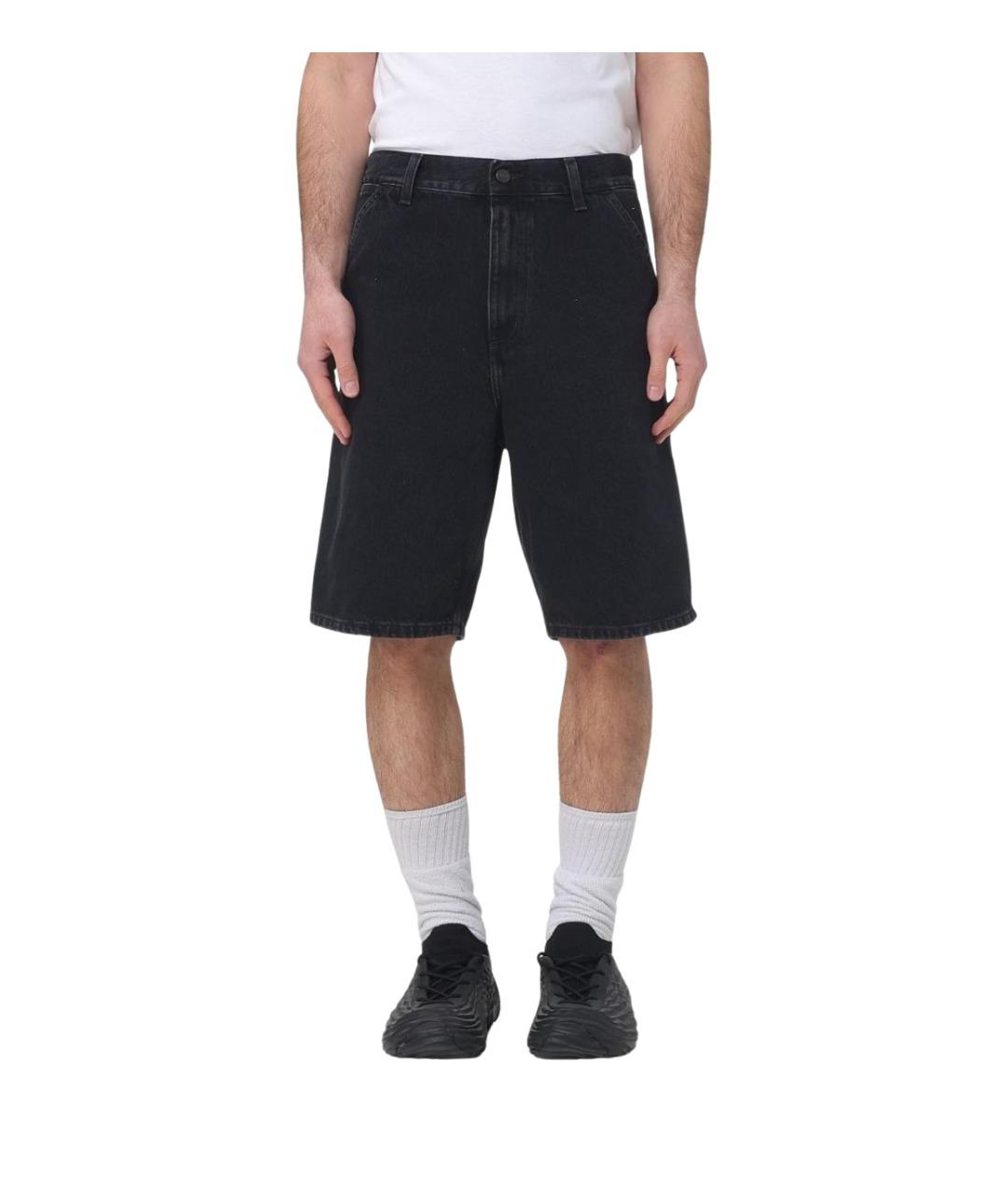CARHARTT WIP Черные хлопковые шорты, фото 1