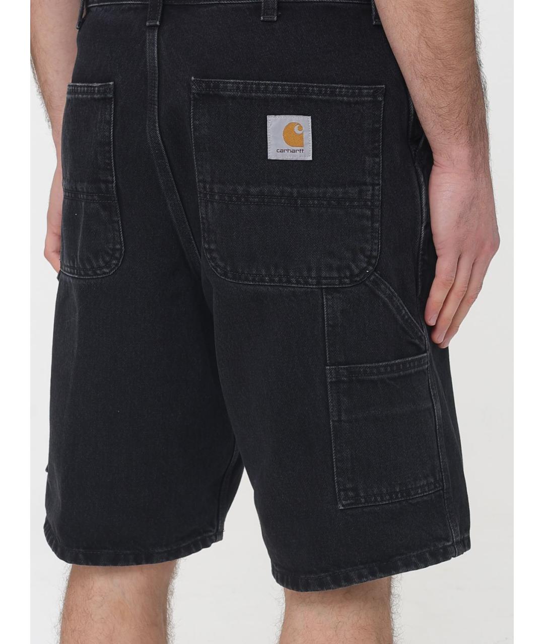 CARHARTT WIP Черные хлопковые шорты, фото 3