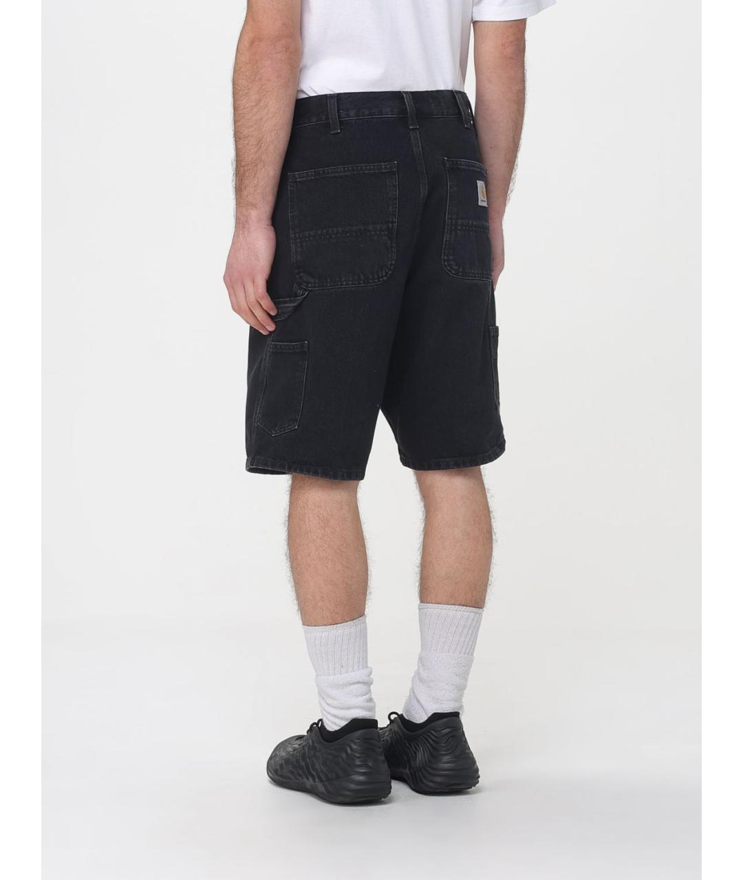 CARHARTT WIP Черные хлопковые шорты, фото 2