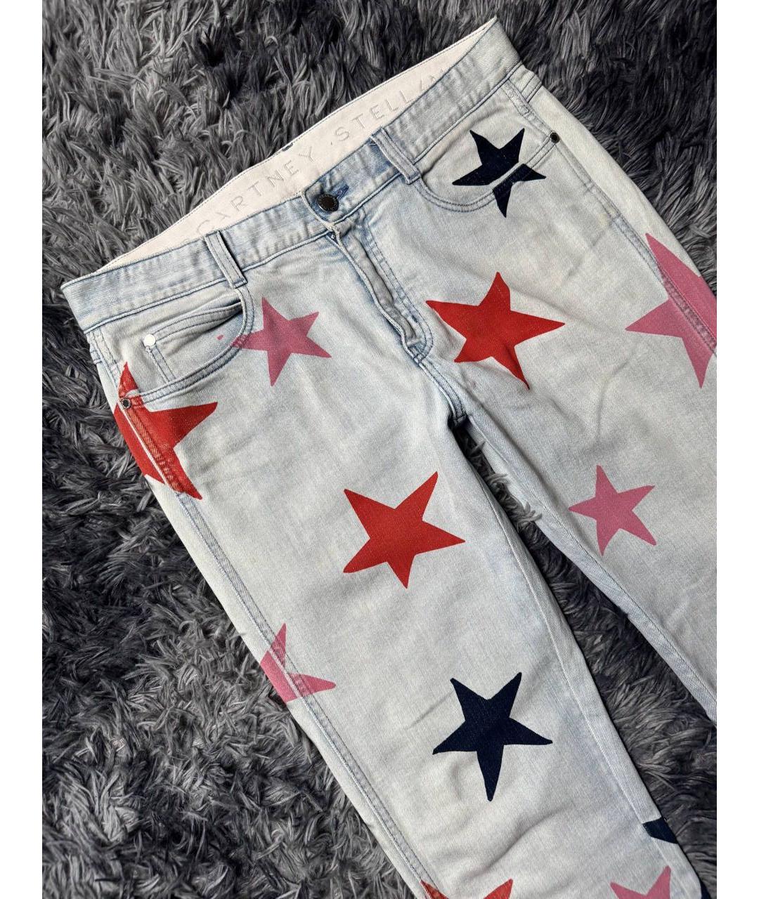 STELLA MCCARTNEY Мульти хлопковые джинсы скинни, фото 4