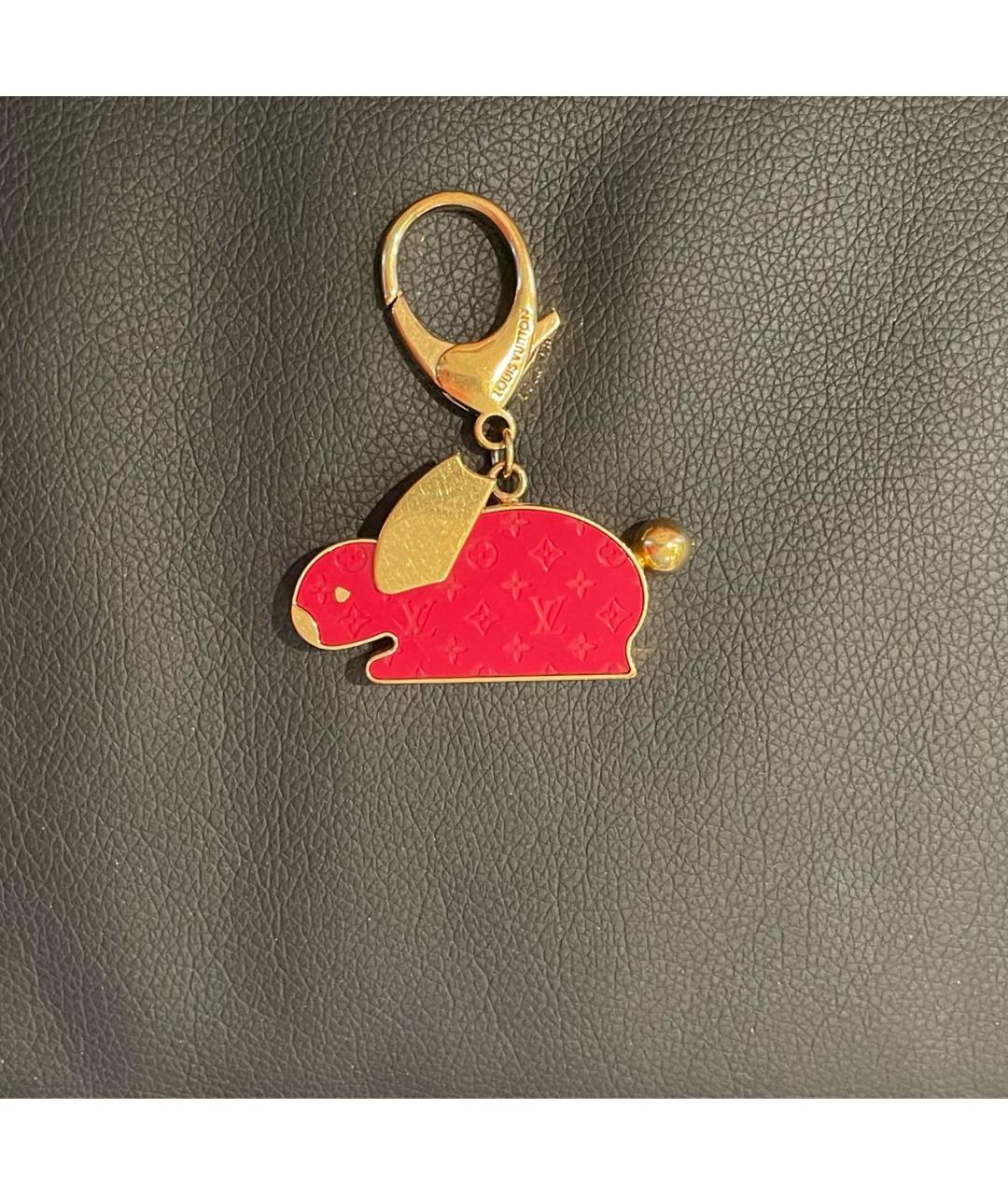 LOUIS VUITTON Красный брелок, фото 7
