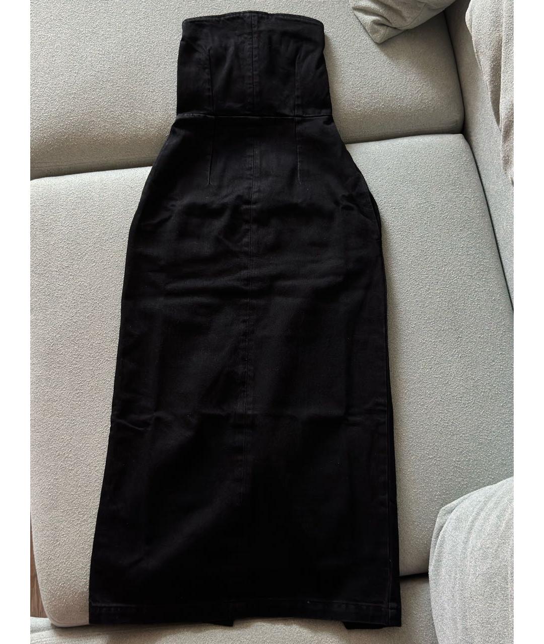 RAEY Черное деним повседневное платье, фото 7