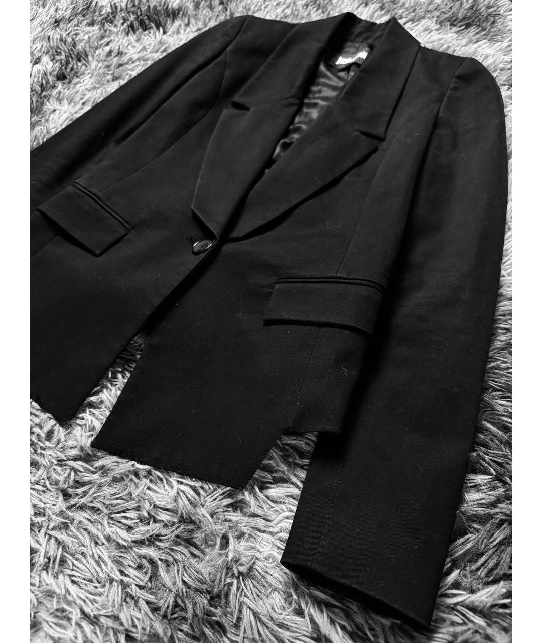 JUST CAVALLI Черный хлопковый жакет/пиджак, фото 8